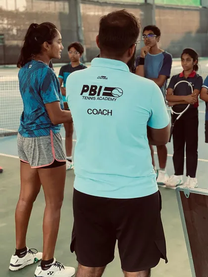 A PBI coach facilitates a Q&A session between our students and a professional player. We ensure these interactions are structured to provide maximum value.