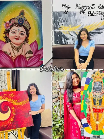 A recap of October, which included my biggest canvas painting ever and several beautiful spiritual artworks.