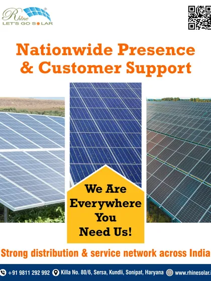 We are everywhere you need us. This image of a vast solar farm represents my nationwide presence and customer support, with a strong distribution and service network across India.