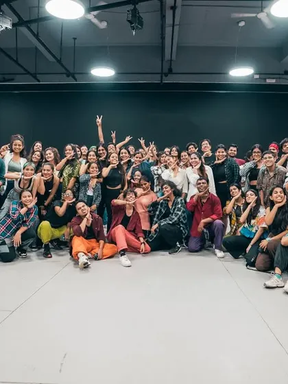 Dance does its best work in building a community. This picture captures that feeling perfectly. A room full of dancers, some new, some experienced, all sharing their energy and joy. This is my tribe.