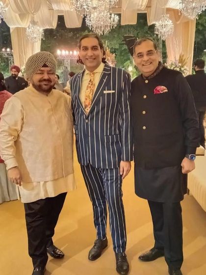 With ace fashion designer JJ Valaya and another distinguished guest at an event. It is always a pleasure to collaborate with and serve creative leaders.