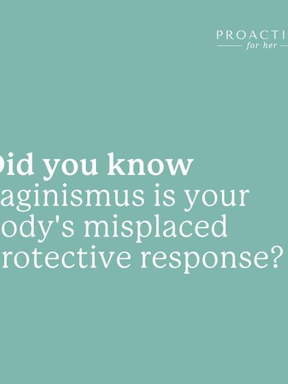 Did you know that vaginismus is your body's misplaced protective response? It's an automatic reaction, not a conscious choice.