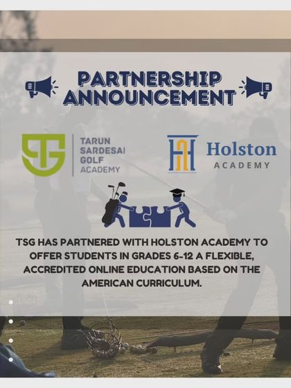 Partnership announcement with Holston Academy. This collaboration offers our players a flexible, accredited online American curriculum, allowing them to balance elite golf training with their education.