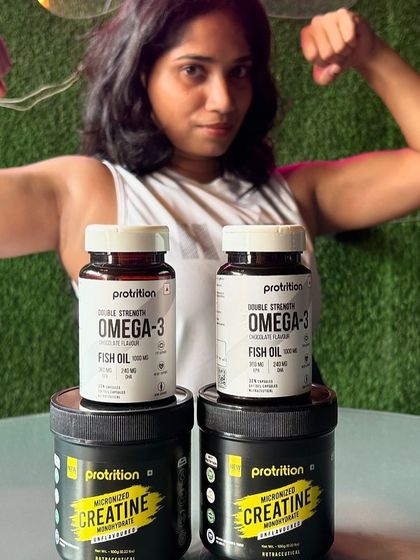 We use Protrition's creatine and omega-3 supplements daily to support our strength gains and overall health.