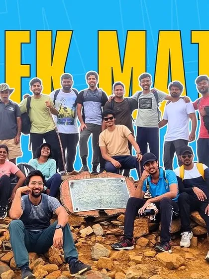 A "Trek Mates" graphic with a group on a summit. This celebrates another incredible weekend of adventure with our amazing community.