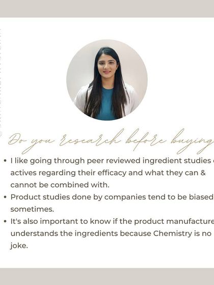 I always research ingredients before recommending a product. Peer-reviewed studies on efficacy are far more reliable than biased company studies. Understanding the chemistry is essential.