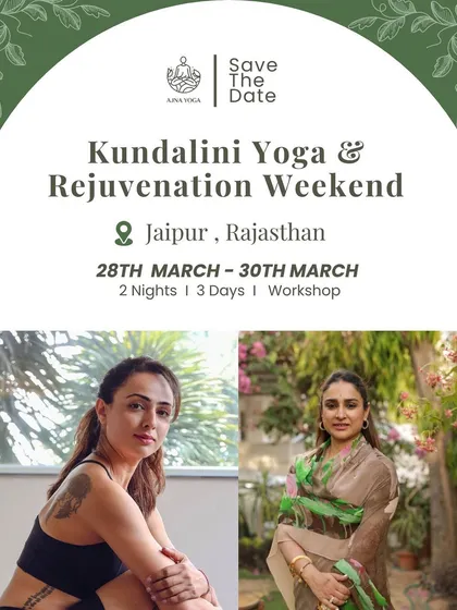 Save the date for our Kundalini Yoga and Rejuvenation Weekend in Jaipur. It is a chance to join me and other facilitators for a journey of self-discovery, healing, and connection.