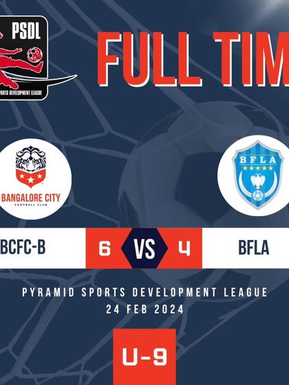 A 6-4 victory for our U9 B team in a high-scoring PSDL match.