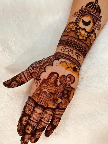3D Henna Touch - Festive & Occasional Mehndi Karwa Chauth Storytelling Mehndi photo 11