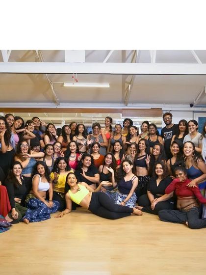 A full house of happy dancers! This is what community looks like. We love bringing people together through the magic of dance.