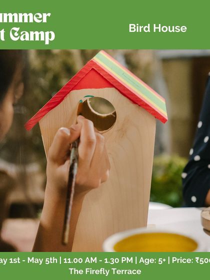 This poster highlights the birdhouse painting activity from our summer art camp. It’s a fun project that lets kids be creative while making something useful for nature.
