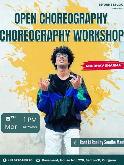 We love exploring different music genres in our workshops. This poster is for a free class on 'Raat ki Rani' by Seedhe Maut, showing our connection to the Indian hip-hop scene.