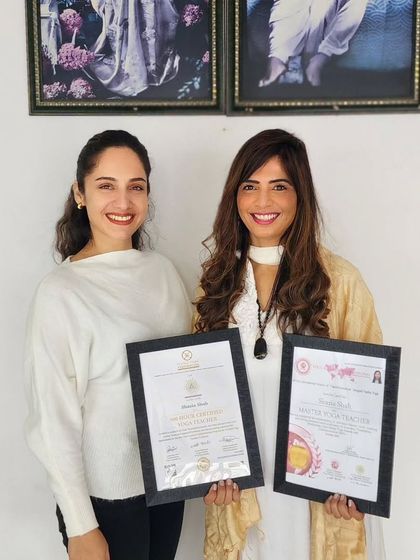 Celebrating with a student, Shazia, as she completes her 500-level teacher training. It is an honor to witness and be a part of my students' growth on their path to becoming teachers.