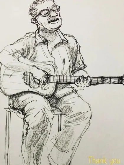 A duplicate of the beautiful audience sketch.