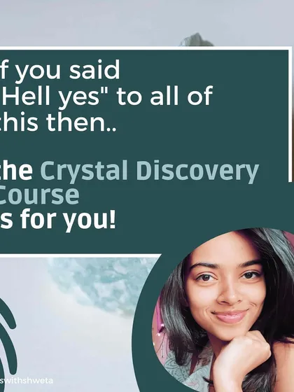 A final call to action for my Crystal Discovery Course. If you're ready to move past confusion and step into your power, this course is your guide.