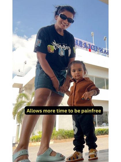 A fit lifestyle allows for a pain-free life, which means more energy to play with my son and explore new places.