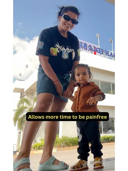 A fit lifestyle allows for a pain-free life, which means more energy to play with my son and explore new places.