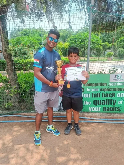 The journey of Ekam Mohindra, from winning his first U12 title to reaching his first AITA doubles finals, a testament to our structured training path.