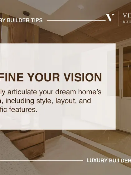 Our Luxury Builder Tips series starts with the most crucial step: defining your vision. A clear vision for your dream home's style, layout, and features is the foundation for a flawless build.