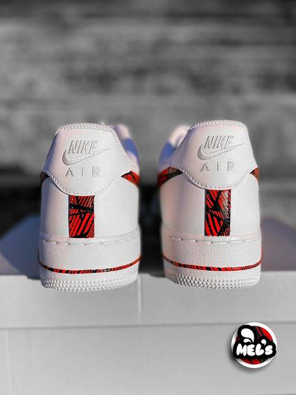 A back view of the matching MotoGP custom sneakers.