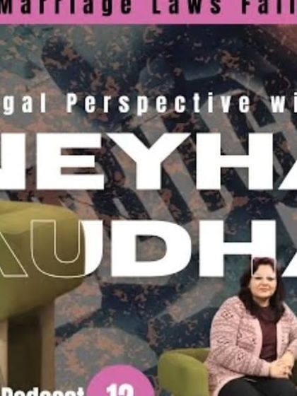 The promotional graphic for my podcast episode discussing whether matrimonial laws are failing men. I believe in fairness for everyone, and my sessions often explore the balanced perspective, including the misuse of laws intended to protect women.