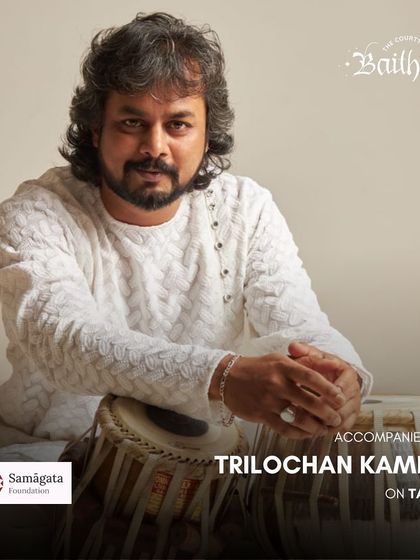 This poster for a Courtyard Baithak was for an event supported by the Samagata Foundation. It's wonderful to partner with organizations that support the classical arts.