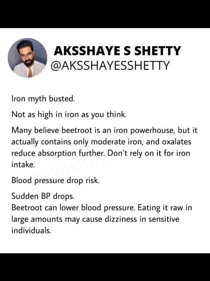 While beetroot is healthy, eating it raw can pose risks. It contains high oxalates, which can be an issue for those prone to kidney stones, and carries a risk of soil-borne contaminants. Cooking makes it safer and just as nutritious.