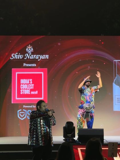 Sharing the stage with the event's MC. My act is designed to integrate seamlessly with other parts of an event schedule.