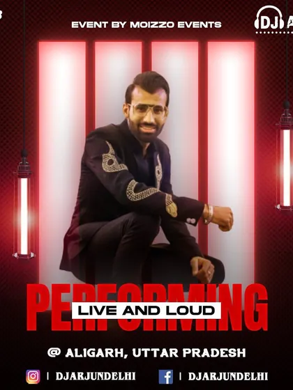 Another performance in Aligarh. I often play multiple dates in the same city for different events.