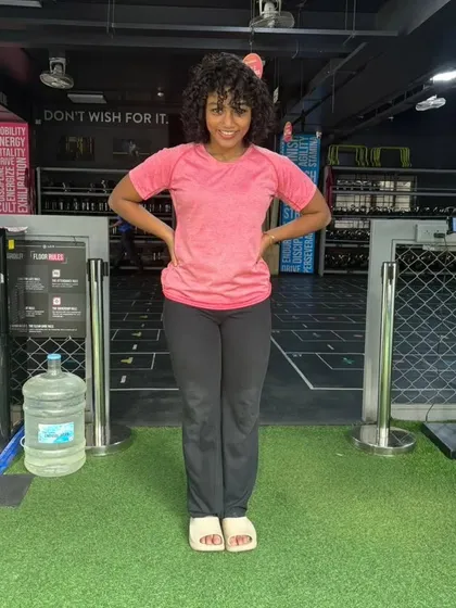 Standing tall and centered. My philosophy is about finding your balance, both physically in the gym and mentally in life.