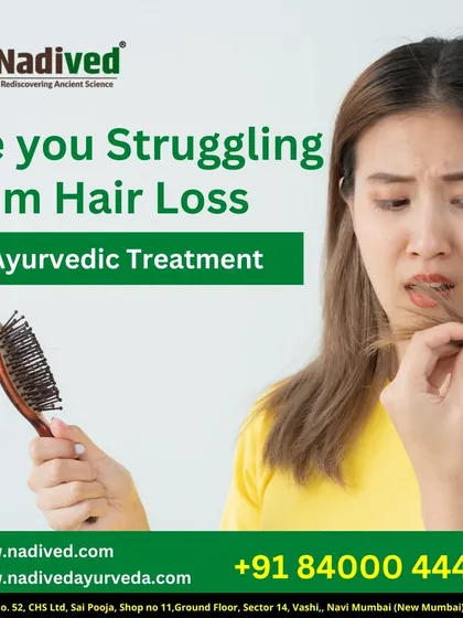 Struggling with hair loss? Ayurvedic treatments can help address the underlying causes, such as hormonal imbalance, stress, or nutritional deficiencies. I provide personalized plans to strengthen hair roots and promote healthy growth.