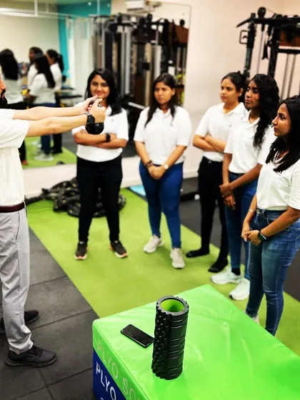Dr. Naman leading a training session with our team. His deep knowledge of sports physiotherapy helps elevate the skills of our entire staff, ensuring we are all equipped to handle complex athletic conditions.