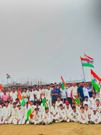 Another group photo from our Independence Day celebrations. The spirit of cricket and country goes hand in hand.