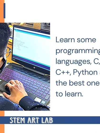 We introduce students to powerful programming languages like C, C++, and Python. Learning to code is like learning a new language that allows them to communicate with computers and build amazing things.
