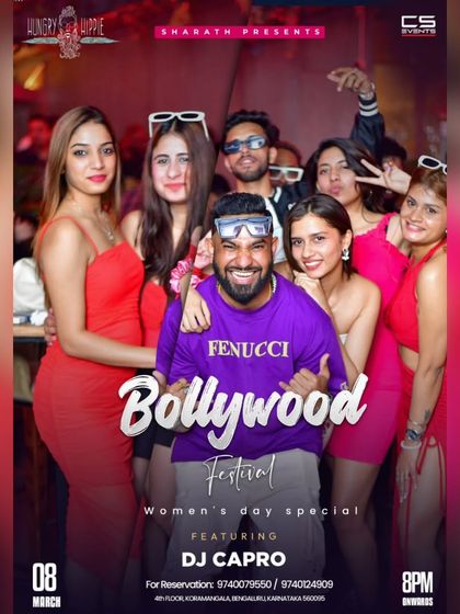 Celebrating Women's Day with a special Bollywood Festival at Hungry Hippie. It's all about creating a fun, safe, and empowering space on the dancefloor.