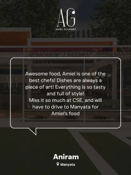 Another happy moment. Aniram calls my dishes a "piece of art" and says everything is tasty and full of style. This is what I strive for every day.