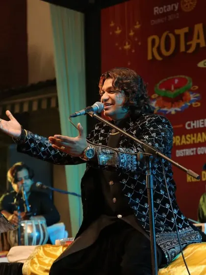 Another angle from the Rotary Diwali show, capturing the passion of the performance. We ensure our music elevates the atmosphere of any corporate or private function.
