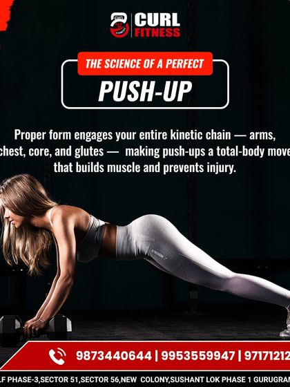The science of a perfect push-up involves your entire kinetic chain. Proper form engages your arms, chest, core, and glutes, making it a total-body move that prevents injury.