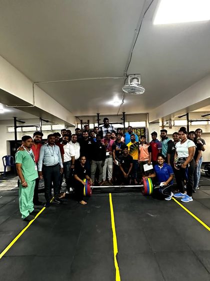 A group photo with all the athletes, staff, and supporters at the end of the 2023 Barbellhouse Weightlifting Championship. This is what our community is all about.