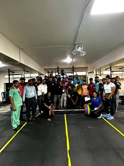 A group photo with all the athletes, staff, and supporters at the end of the 2023 Barbellhouse Weightlifting Championship. This is what our community is all about.
