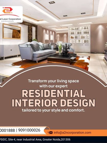 A sophisticated living room design featuring a grey tufted sofa, a unique hide rug, and a built-in bar and display unit. The coffered ceiling with integrated lighting adds depth and a touch of architectural drama.