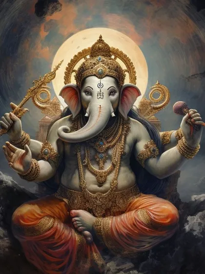This is the powerful Vakratunda Mahakaya mantra, a prayer to Lord Ganesha to remove all obstacles from our work, forever. It is chanted to ensure success and a clear path ahead.