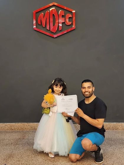 This little princess rocked her dance class and earned her certificate. Happy International Dance Day.
