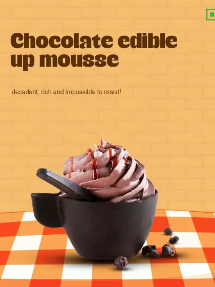 Decadent, rich, and impossible to resist. Our Chocolate Edible Cup Mousse features a rich chocolate mousse served in a cup made entirely of chocolate.