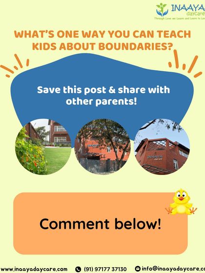 A call to action for parents to share their own ways of teaching children about boundaries. We believe in partnering with parents to create a consistent message of respect.