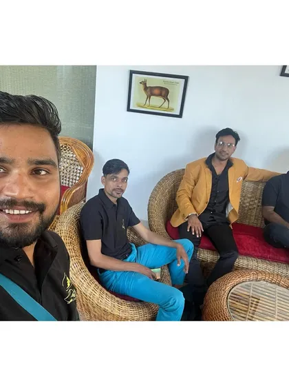 A moment of relaxation with the team before a big show for Castrol in Uttarakhand.