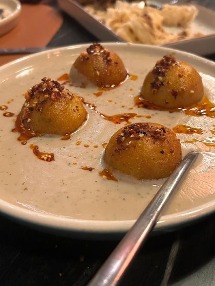 A unique Indian dessert from Staple Delhi. I love discovering and sharing innovative dishes that put a modern twist on traditional cuisine.