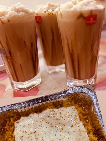 A comforting combo of Cheese Maggi and my special Hazelnut Cold Coffee. Perfect for an evening treat or a casual get-together.