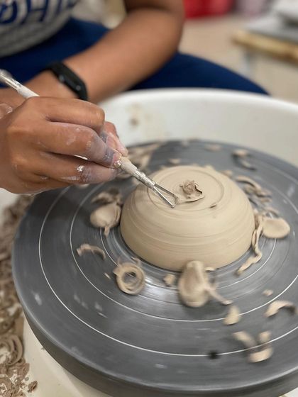 Trimming is just as much an art as throwing. It’s a satisfying process that gives your pottery a clean, professional finish.