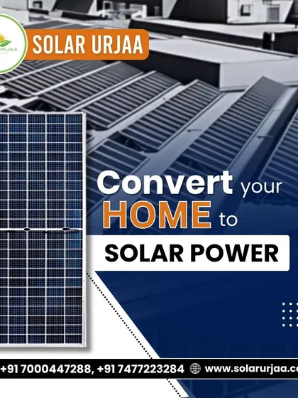 **Convert your home to solar power.** This graphic showcases the sleek, modern look of my solar panels, ready to transform your home into a sustainable powerhouse.